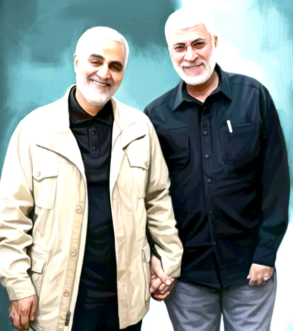 تصاویر شهید ابومهدی المهندس و شهید سلیمانی