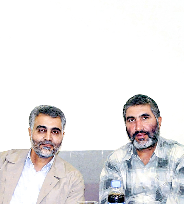 عکس شهید حاج احمد کاظمی و شهید حاج قاسم سلیمانی